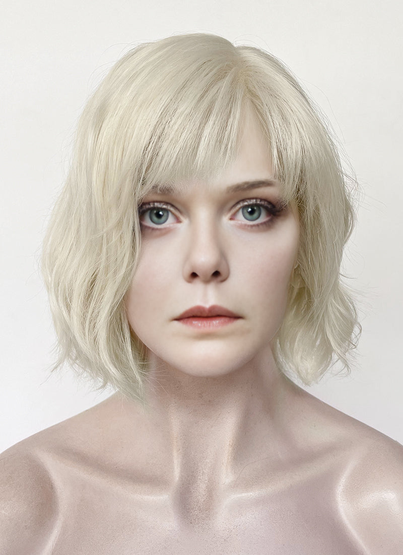 Predator Badlands Thia & Tessa Platinum Blonde Wavy Lace Front Synthetic Hair Wig LF6158