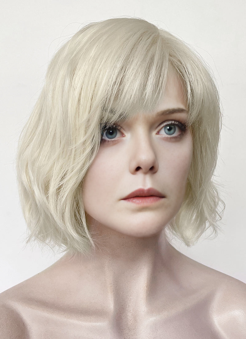 Predator Badlands Thia & Tessa Platinum Blonde Wavy Lace Front Synthetic Hair Wig LF6158