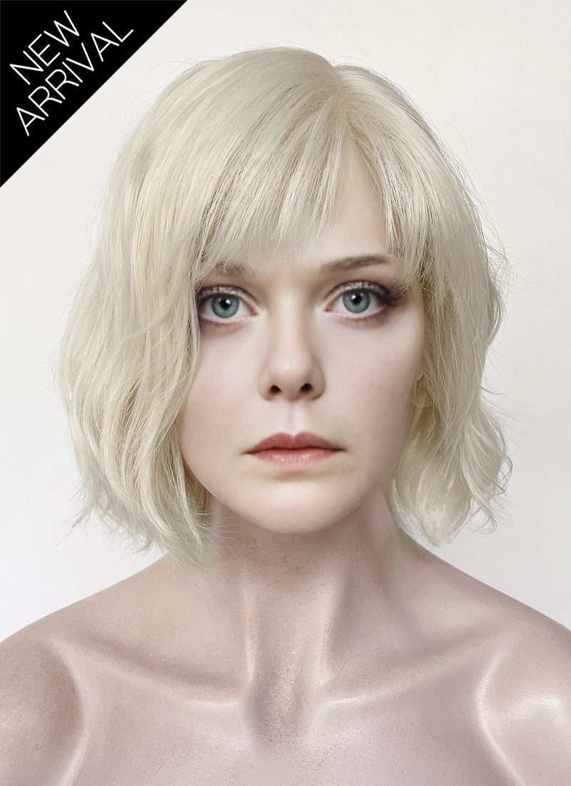 Predator Badlands Thia & Tessa Platinum Blonde Wavy Lace Front Synthetic Hair Wig LF6158