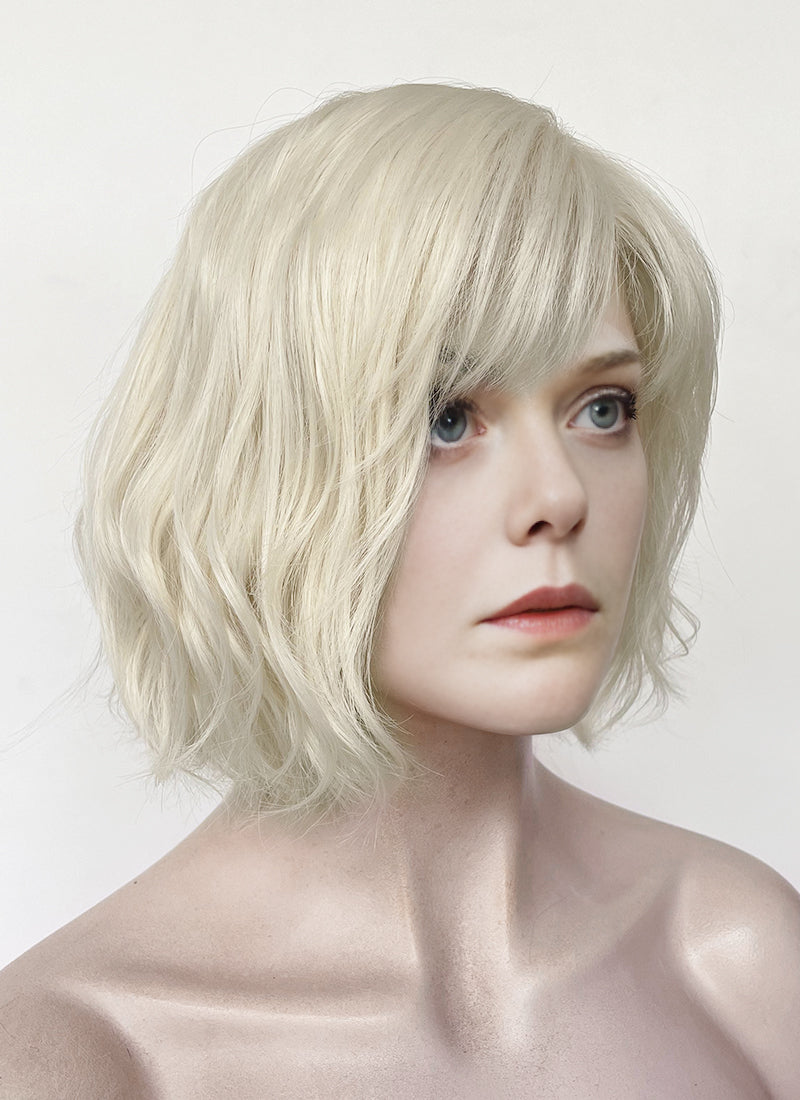 Predator Badlands Thia & Tessa Platinum Blonde Wavy Lace Front Synthetic Hair Wig LF6158