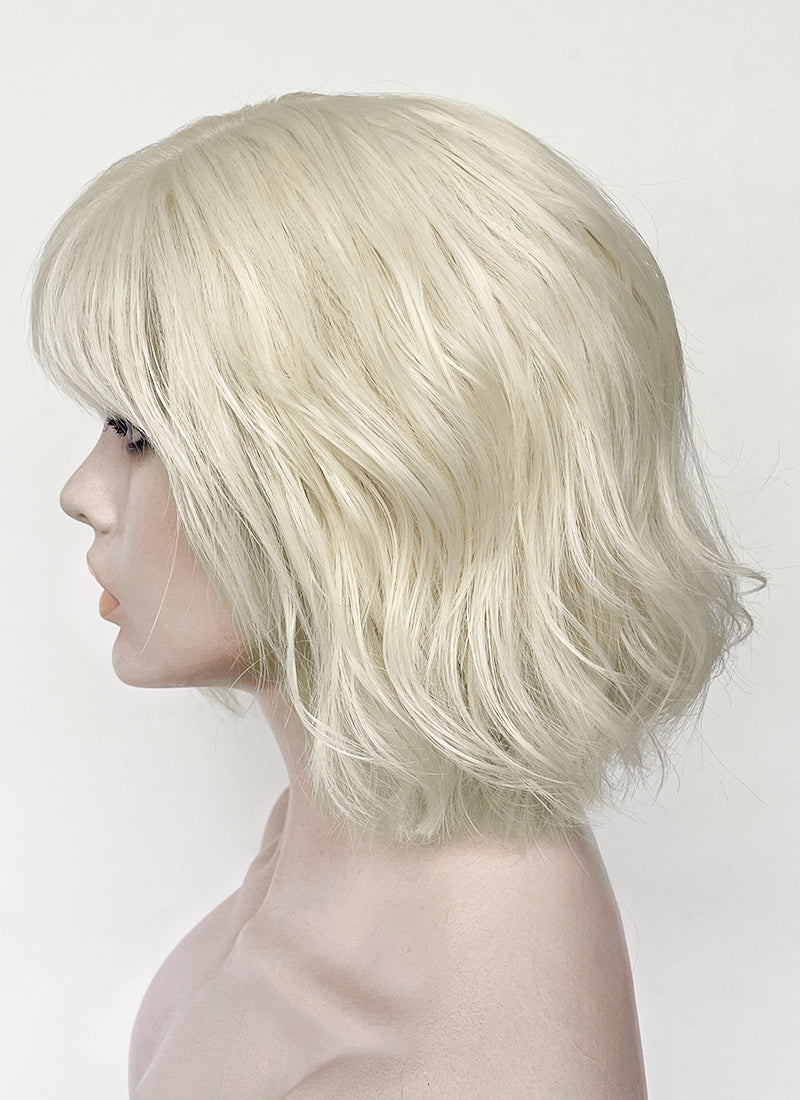 Predator Badlands Thia & Tessa Platinum Blonde Wavy Lace Front Synthetic Hair Wig LF6158