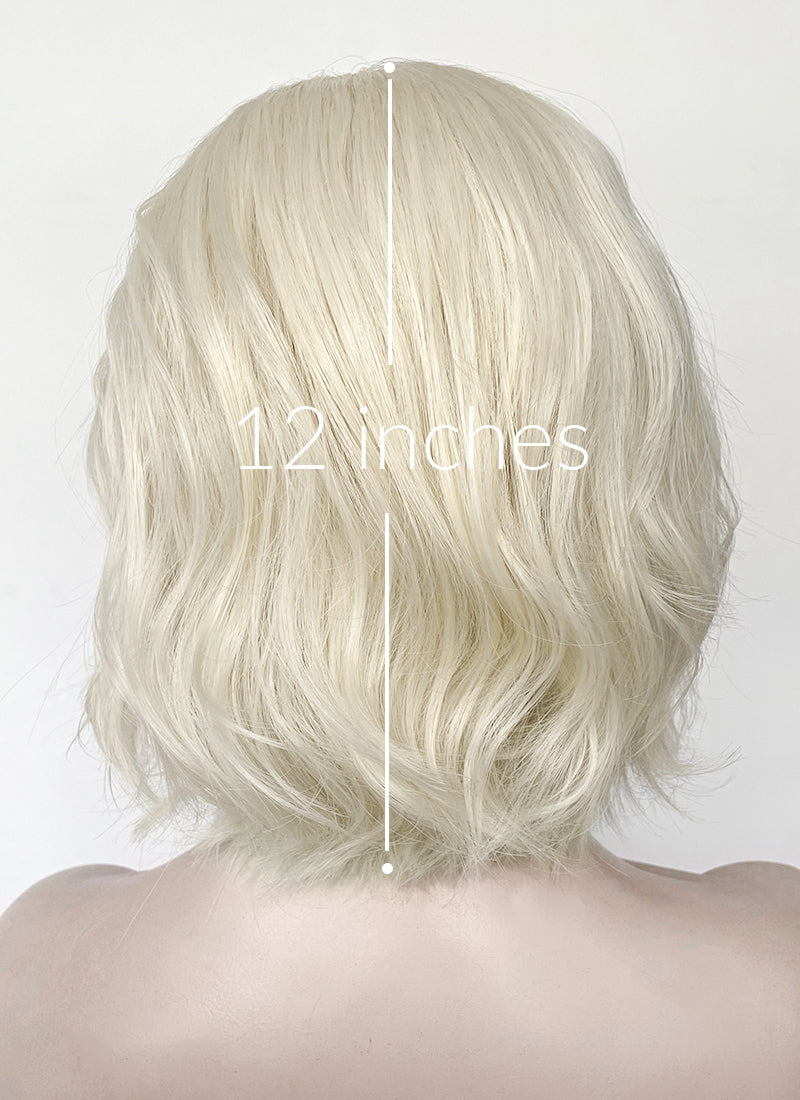 Predator Badlands Thia & Tessa Platinum Blonde Wavy Lace Front Synthetic Hair Wig LF6158