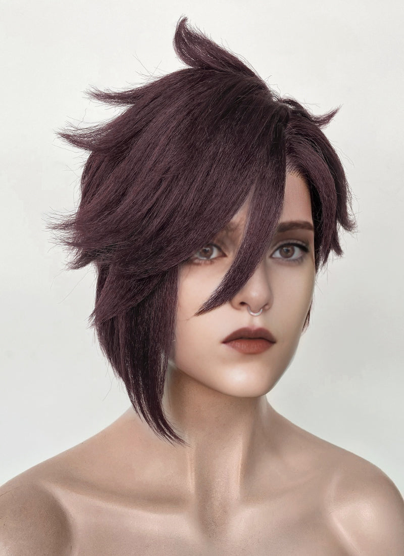 Dispatch Courtney Invisigal Deep Violet Straight Yaki Lace Front Synthetic Hair Wig LF6159