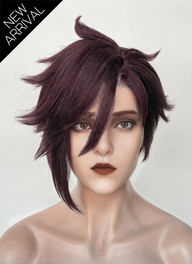Dispatch Courtney Invisigal Deep Violet Straight Yaki Lace Front Synthetic Hair Wig LF6159