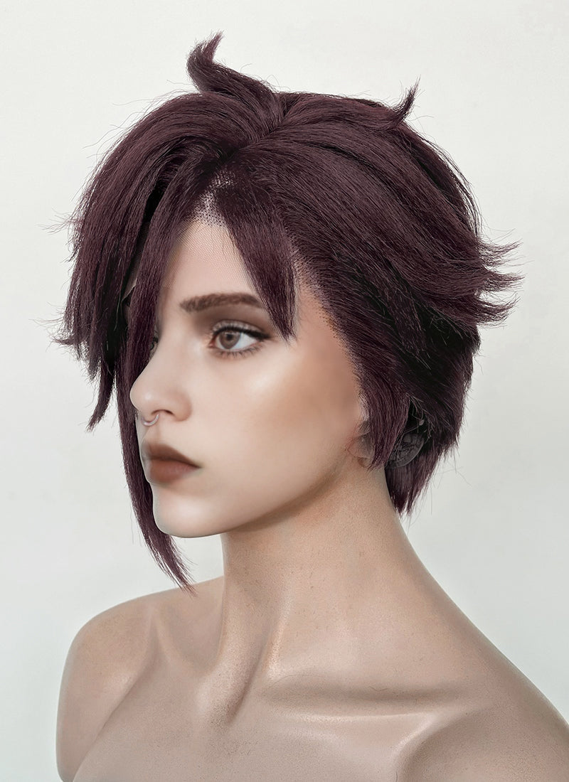 Dispatch Courtney Invisigal Deep Violet Straight Yaki Lace Front Synthetic Hair Wig LF6159