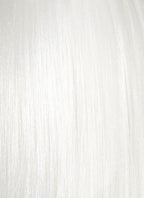 Hazbin Hotel Lute Silver Grey With White Straight Bob Yaki Lace Front Synthetic Hair Wig LF6161