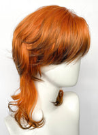 Ginger Mixed Brown Wavy Lace Front Synthetic Men's Wig LF6163