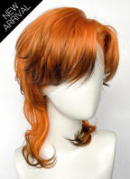 Ginger Mixed Brown Wavy Lace Front Synthetic Men's Wig LF6163