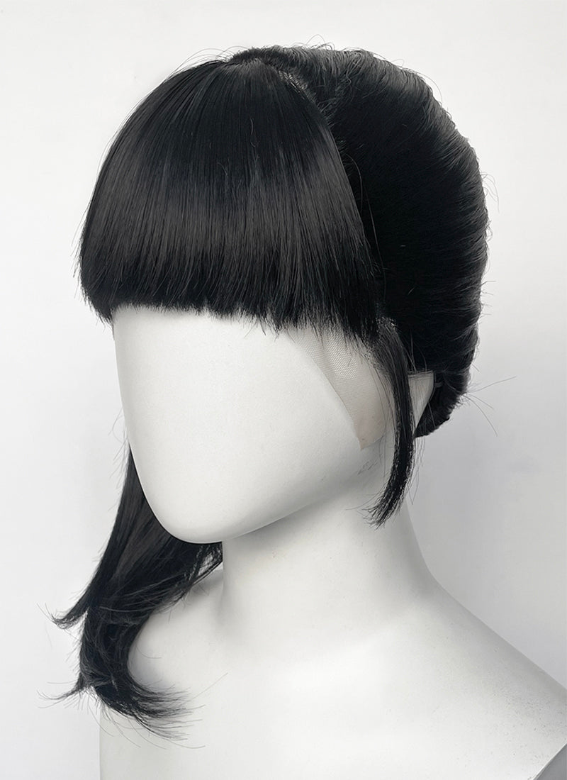 Demon Slayer: Kimetsu no Yaiba Kanao Tsuyuri Black Straight Lace Front Synthetic Wig LF6165