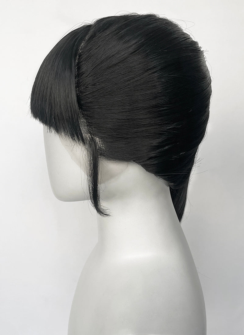 Demon Slayer: Kimetsu no Yaiba Kanao Tsuyuri Black Straight Lace Front Synthetic Wig LF6165