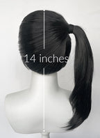 Demon Slayer: Kimetsu no Yaiba Kanao Tsuyuri Black Straight Lace Front Synthetic Wig LF6165