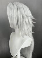 Helluva Boss Loona Silver Grey Straight Lace Front Synthetic Wig LF6167