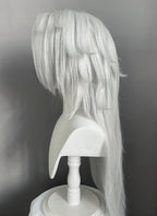 Helluva Boss Loona Silver Grey Straight Lace Front Synthetic Wig LF6167