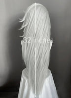 Helluva Boss Loona Silver Grey Straight Lace Front Synthetic Wig LF6167