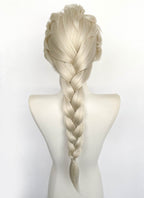 Frozen Elsa Pastel Ash Blonde Wavy Yaki Lace Front Synthetic Wig LF6168
