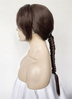 Tomb Raider Lara Croft Brunette Braided Lace Front Synthetic Hair Wig LF6170