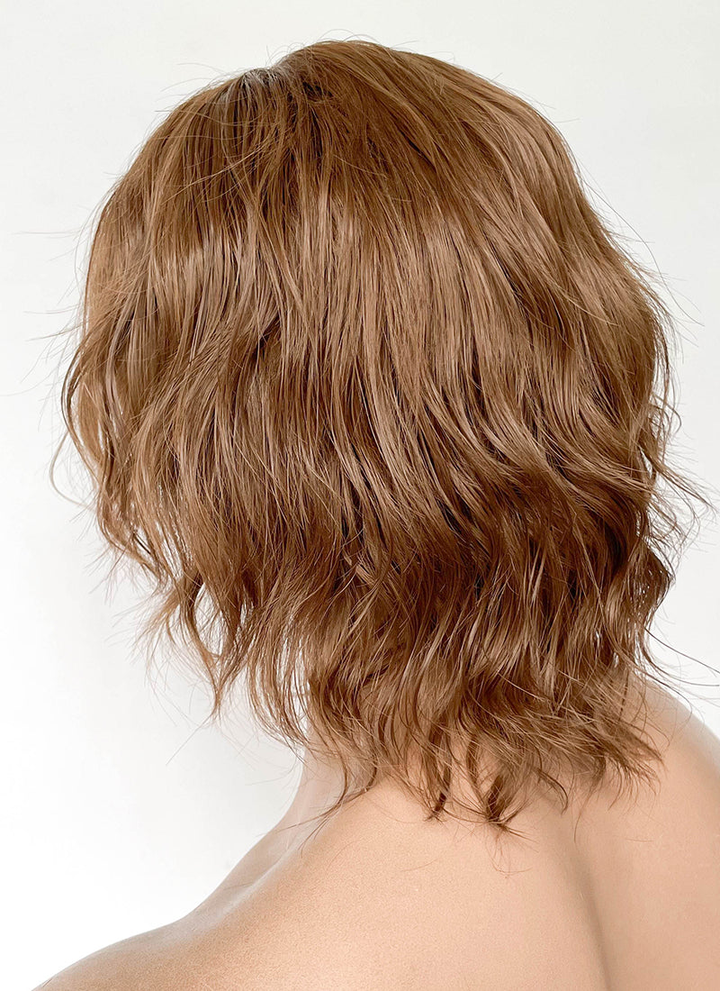 Critical Role The Mighty Nein Caleb Widogast Brown Wavy Lace Front Synthetic Men's Wig LF6171