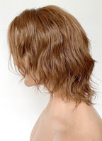 Critical Role The Mighty Nein Caleb Widogast Brown Wavy Lace Front Synthetic Men's Wig LF6171