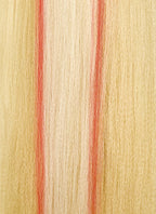 Hazbin Hotel Charlie Morningstar Blonde Mixed Red Straight Yaki Lace Front Synthetic Wig LF6173