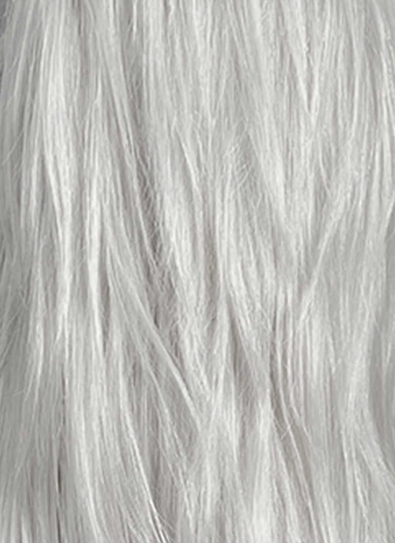 Love and Deepspace Sylus Pastel Light Grey Straight Lace Front Synthetic Men's Wig LF6177