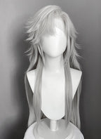 Love and Deepspace Sylus Pastel Light Grey Straight Lace Front Synthetic Men's Wig LF6177