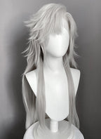 Love and Deepspace Sylus Pastel Light Grey Straight Lace Front Synthetic Men's Wig LF6177