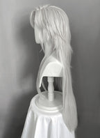 Love and Deepspace Sylus Pastel Light Grey Straight Lace Front Synthetic Men's Wig LF6177