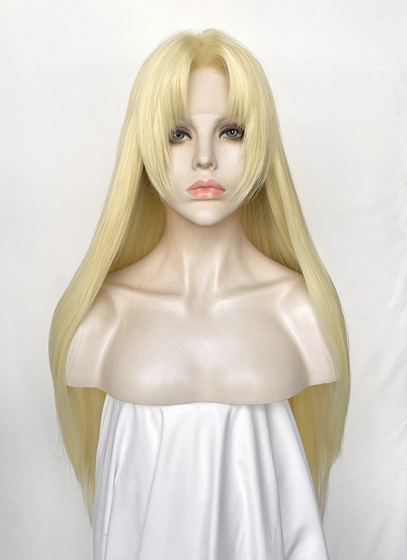 Jujutsu Kaisen Yuki Tsukumo Blonde Straight Lace Front Synthetic Hair Wig LF6178