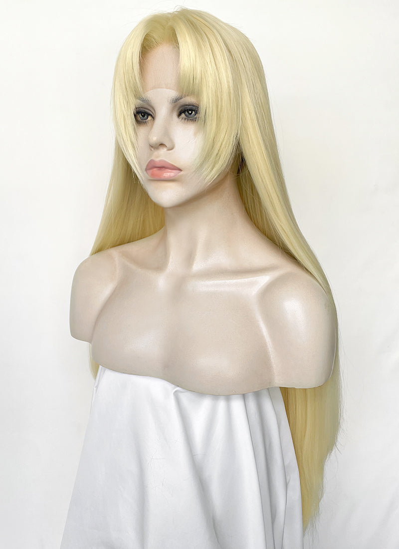Jujutsu Kaisen Yuki Tsukumo Blonde Straight Lace Front Synthetic Hair Wig LF6178