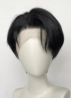 Jujutsu Kaisen Yuta Okkotsu Jet Black Straight Lace Front Synthetic Men's Wig LF6179