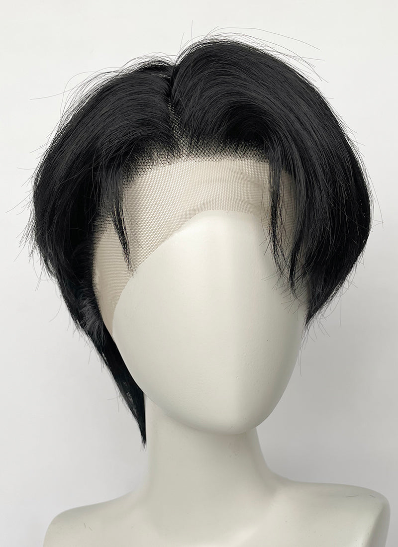 Jujutsu Kaisen Yuta Okkotsu Jet Black Straight Lace Front Synthetic Men's Wig LF6179