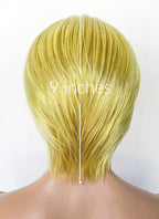One Piece Sanji Yellow Straight Lace Front Synthetic Men's Wig LF6182