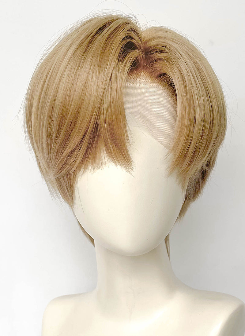BEASTARS Louis Mixed Blonde Straight Lace Front Synthetic Men's Wig LF6185