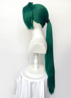 Pokemon Scarlet Pokemon Violet Rika Green Ponytail Lace Front Wig LF6187