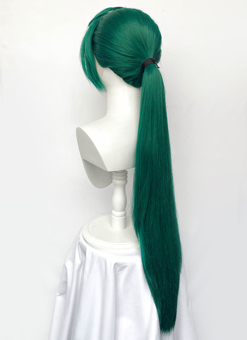 Pokemon Scarlet Pokemon Violet Rika Green Ponytail Lace Front Wig LF6187