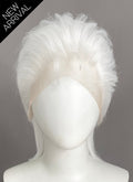 White Straight Lace Front Synthetic Men's Wig LF6188