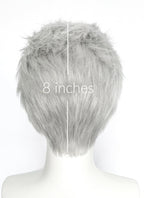 Devil May Cry Vergil Straight Silver Grey Lace Front Synthetic Men's Wig LF6192