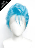 Bleach Grimmjow Jaegerjaquez Blue Wavy Lace Front Synthetic Men's Wig LF6193