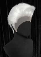 Critical Role The Legend of Vox Machina Percy Straight Pure White 13" x 5" Lace Top Synthetic Men's Wig LF6196