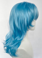 Marvel Rivals Luna Snow Wavy Pastel Blue White Split Color Lace Front Synthetic Wig LF6197