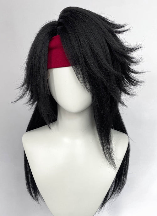 Black Yaki Lace Front Wig For Cosplay as Vincent Valentine from Final Fantasy LF6198