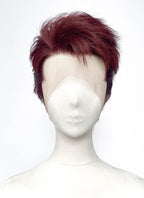 Love and Deepspace Valko Straight Cherry Red Lace Front Synthetic Men's Wig LF6200
