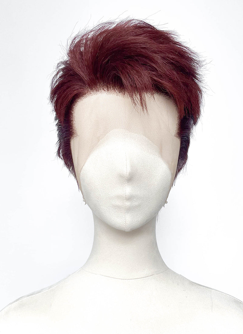 Love and Deepspace Valko Straight Cherry Red Lace Front Synthetic Men's Wig LF6200