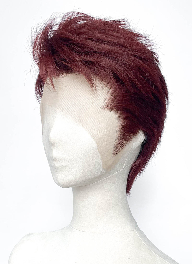 Love and Deepspace Valko Straight Cherry Red Lace Front Synthetic Men's Wig LF6200