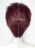 Love and Deepspace Valko Straight Cherry Red Lace Front Synthetic Men's Wig LF6200