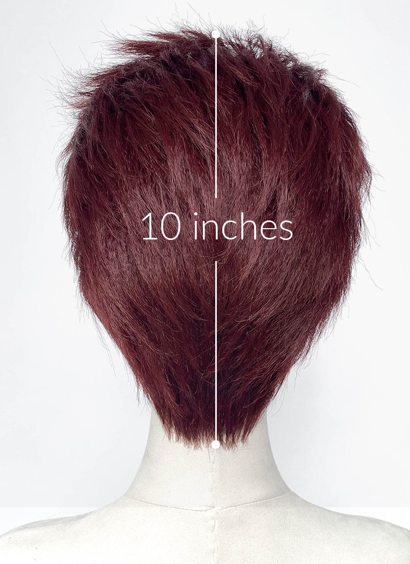 Love and Deepspace Valko Straight Cherry Red Lace Front Synthetic Men's Wig LF6200
