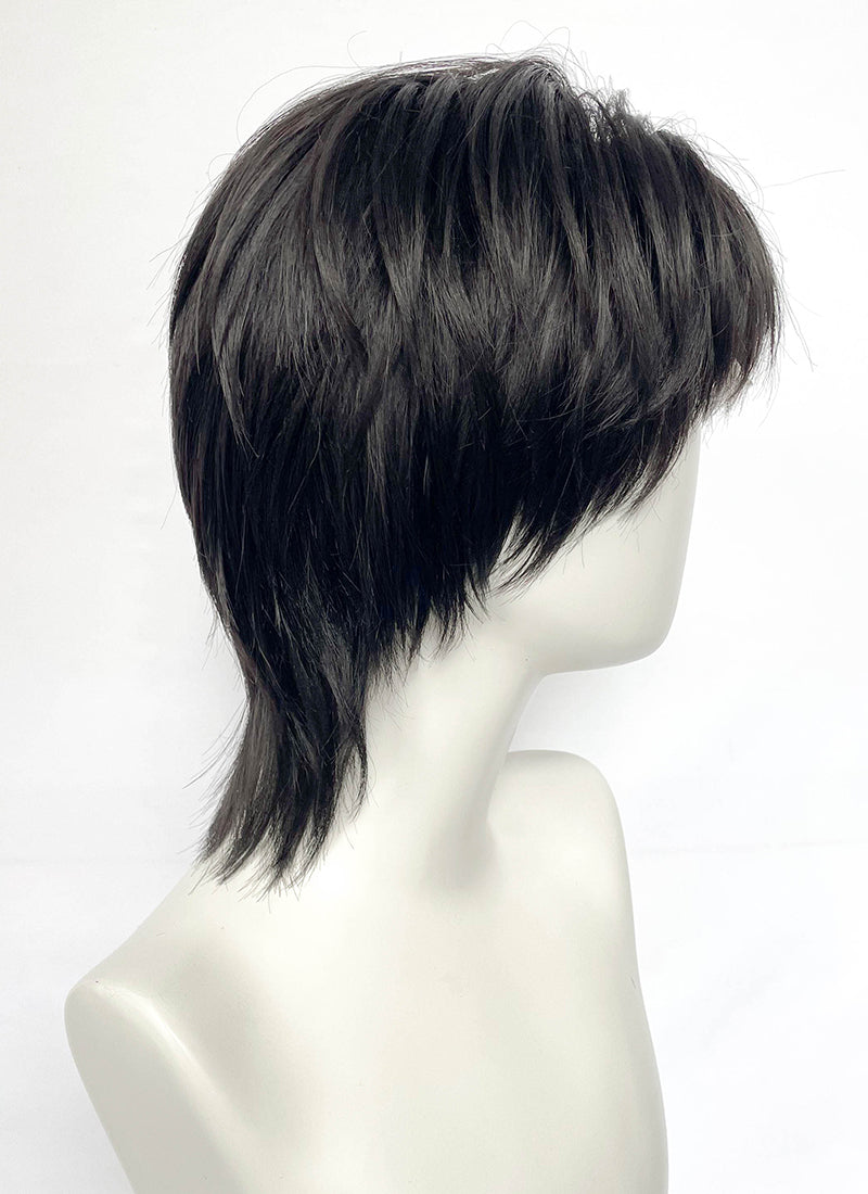 Black Straight Lace Front Synthetic Hair Wig LF6201