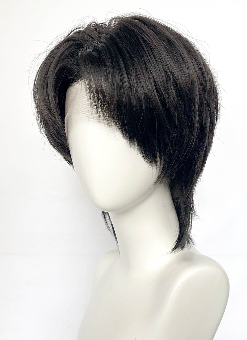 Black Straight Lace Front Synthetic Hair Wig LF6201