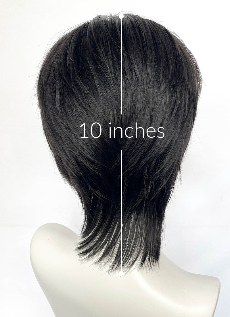 Black Straight Lace Front Synthetic Hair Wig LF6201