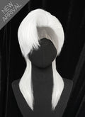 White Straight Lace Front Synthetic Men's Wig LF6203